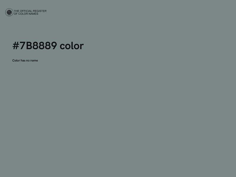 #7B8889 color image