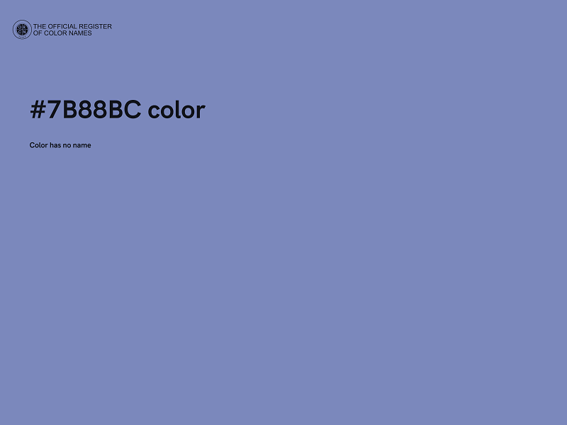 #7B88BC color image