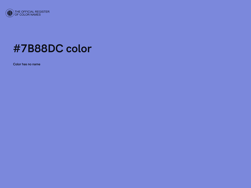#7B88DC color image