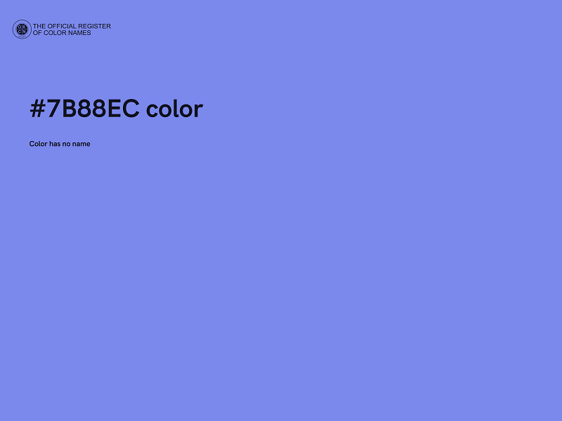 #7B88EC color image