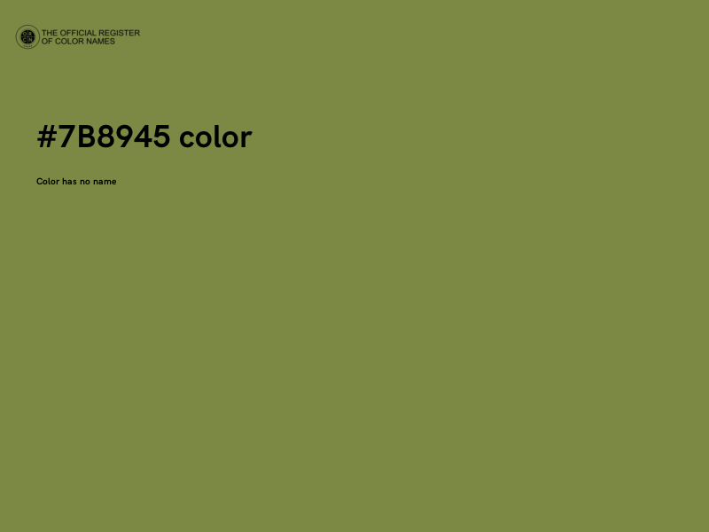 #7B8945 color image