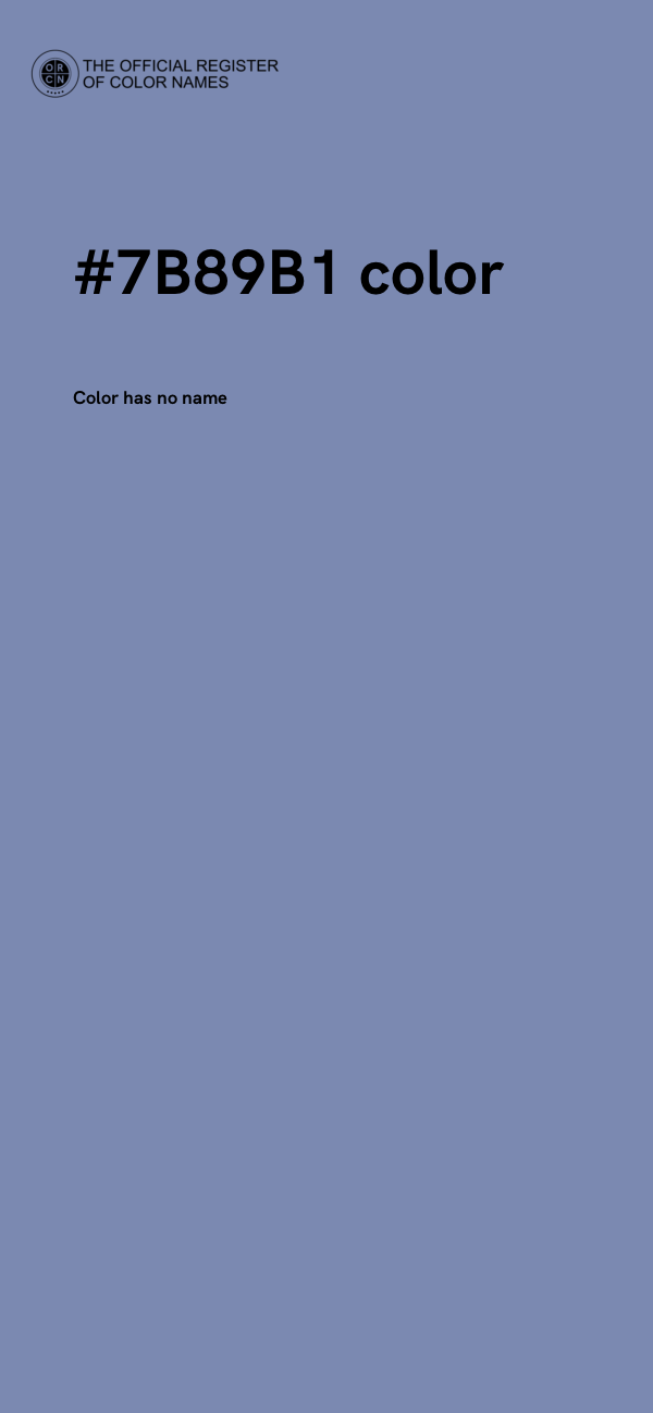 #7B89B1 color image
