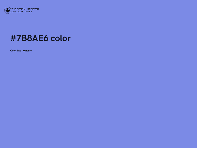 #7B8AE6 color image