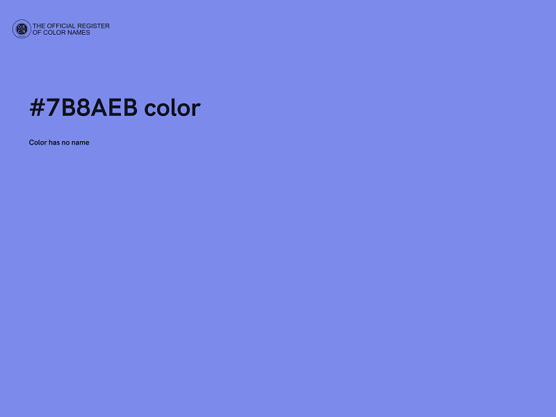 #7B8AEB color image