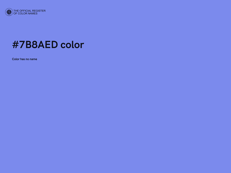 #7B8AED color image