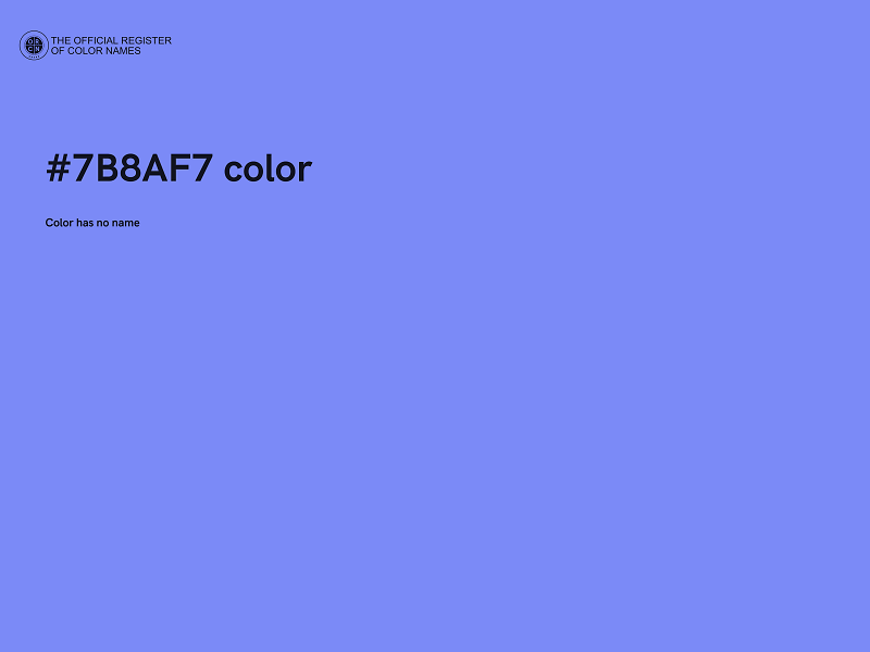 #7B8AF7 color image