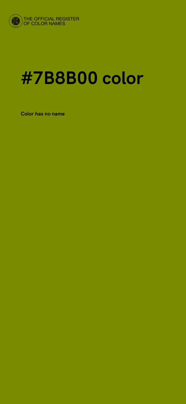 #7B8B00 color image