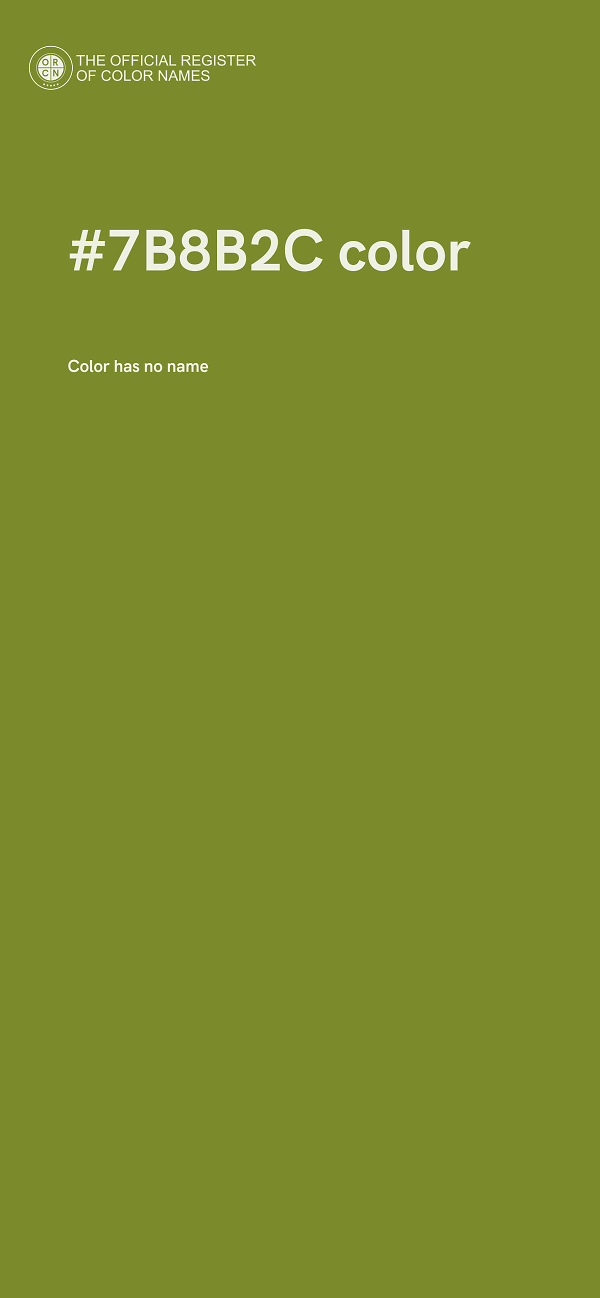 #7B8B2C color image