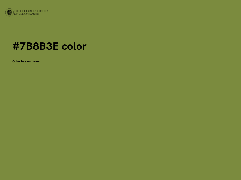 #7B8B3E color image