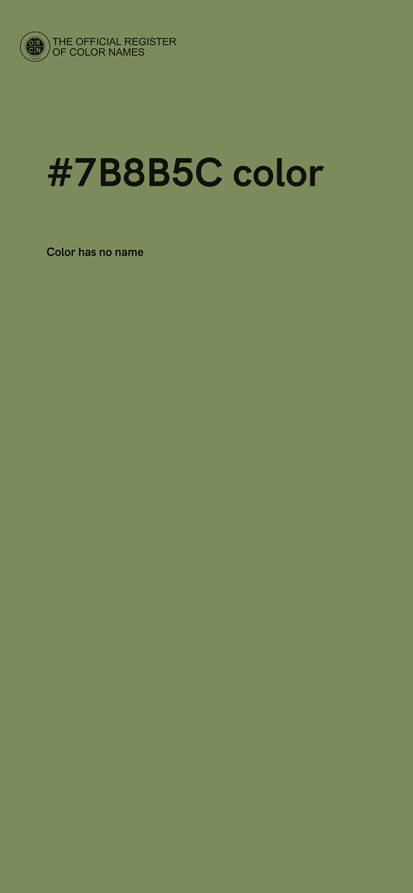 #7B8B5C color image