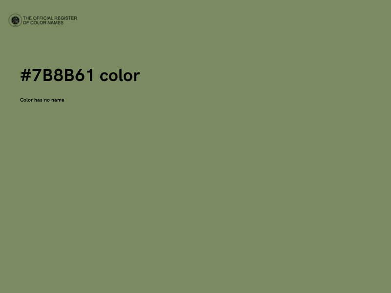 #7B8B61 color image