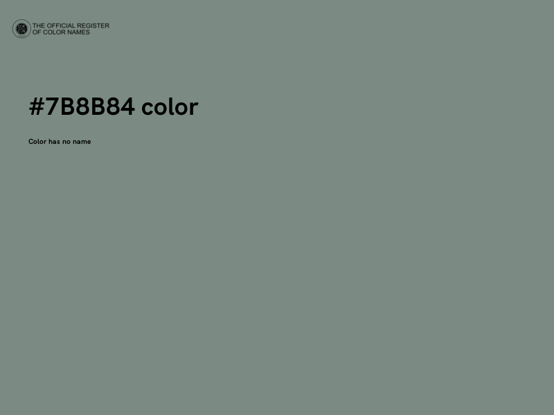 #7B8B84 color image