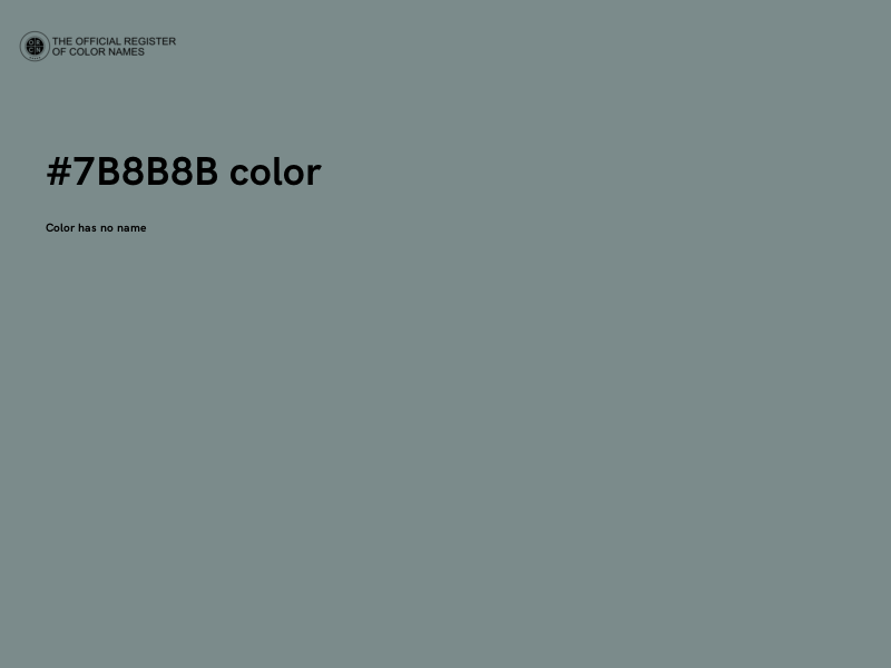 #7B8B8B color image