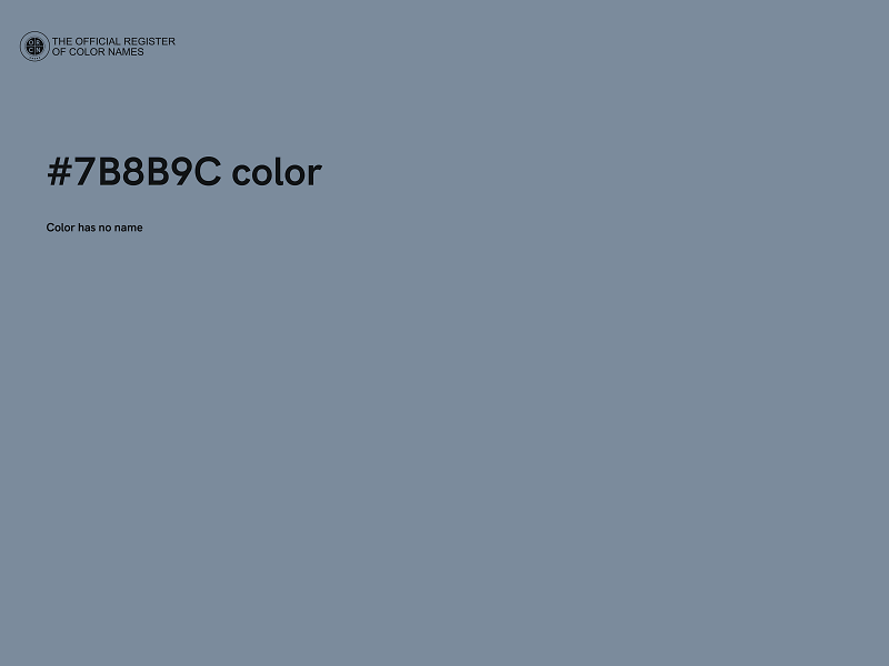 #7B8B9C color image