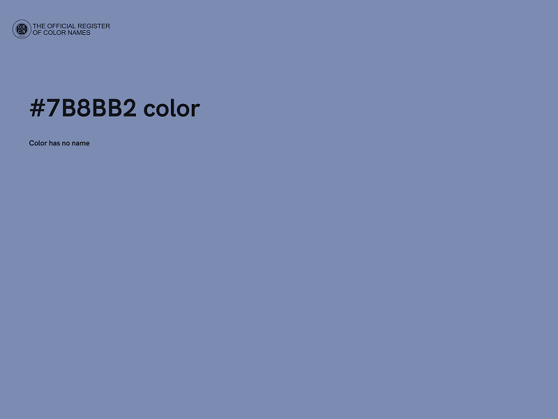 #7B8BB2 color image
