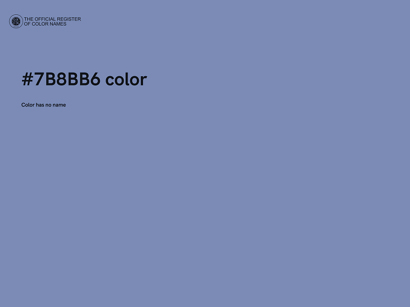 #7B8BB6 color image