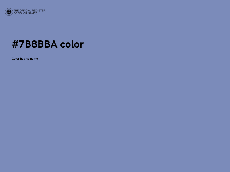 #7B8BBA color image