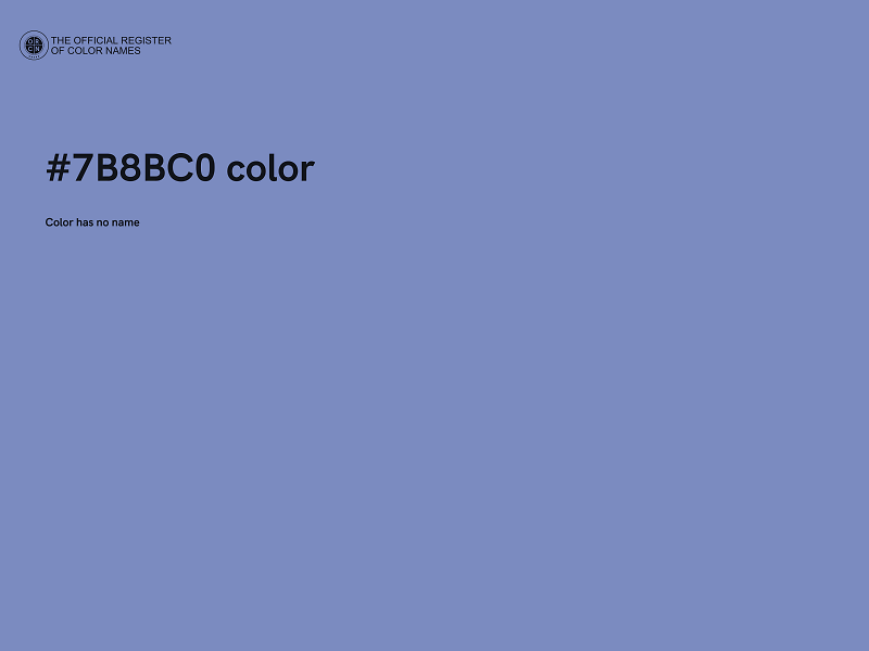 #7B8BC0 color image