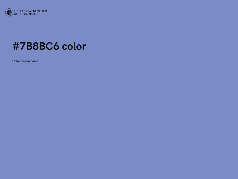 #7B8BC6 color image