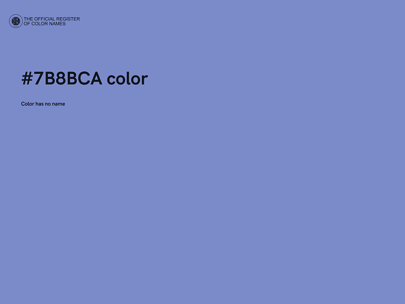 #7B8BCA color image