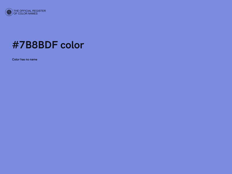 #7B8BDF color image