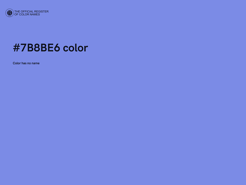 #7B8BE6 color image