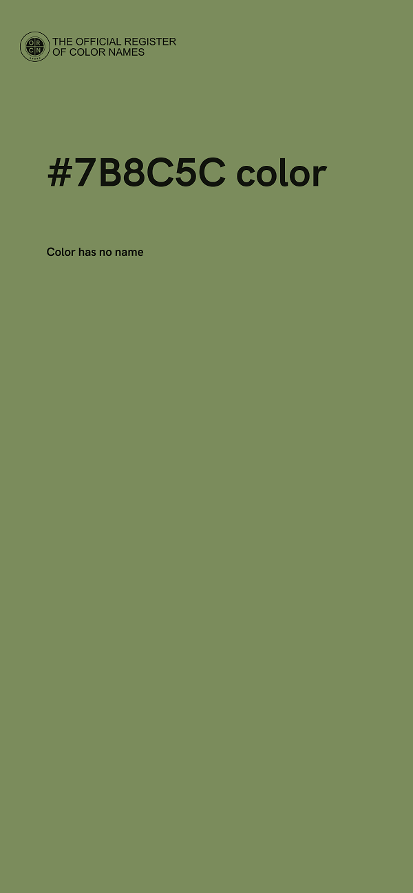 #7B8C5C color image