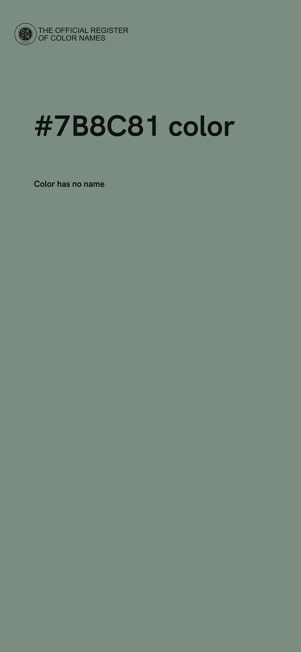#7B8C81 color image