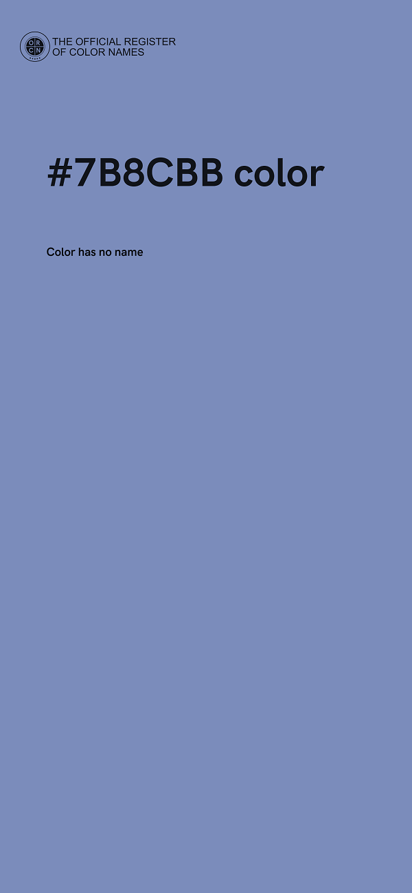 #7B8CBB color image