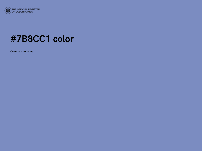 #7B8CC1 color image
