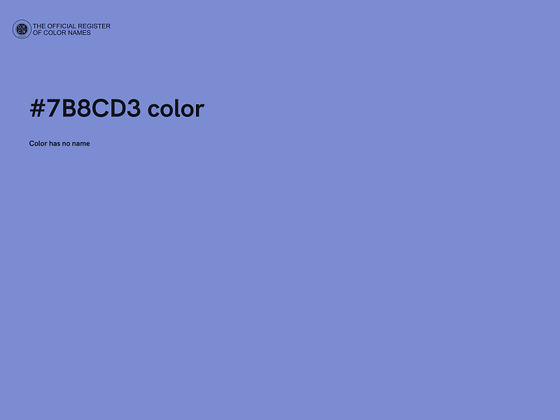 #7B8CD3 color image