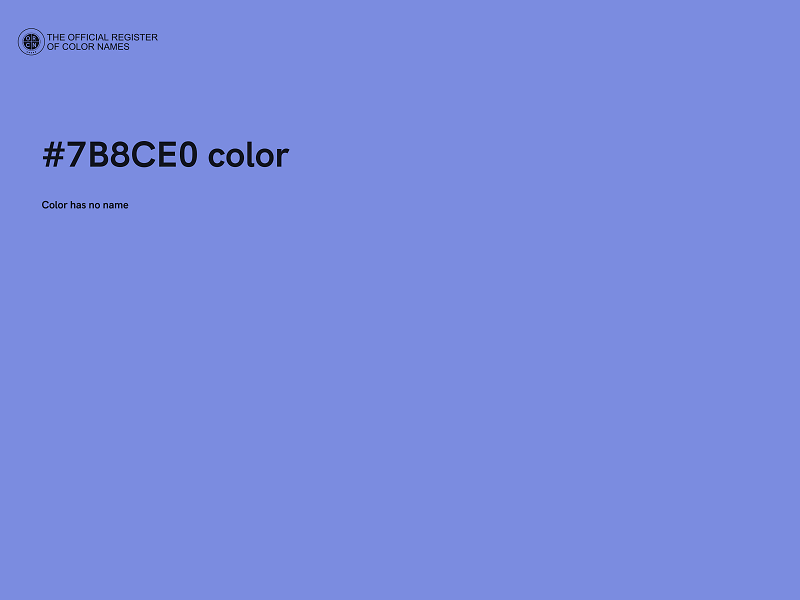 #7B8CE0 color image