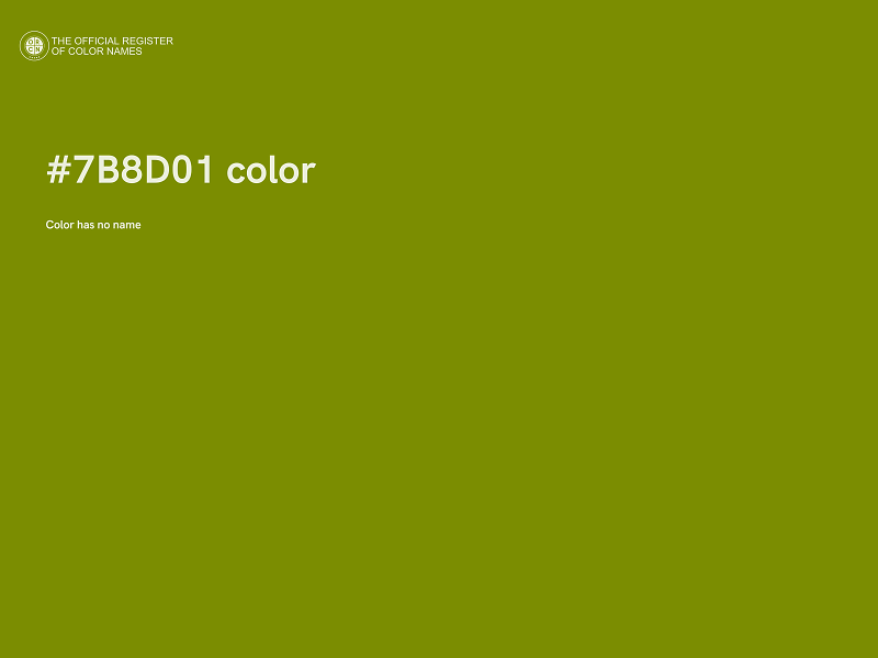 #7B8D01 color image