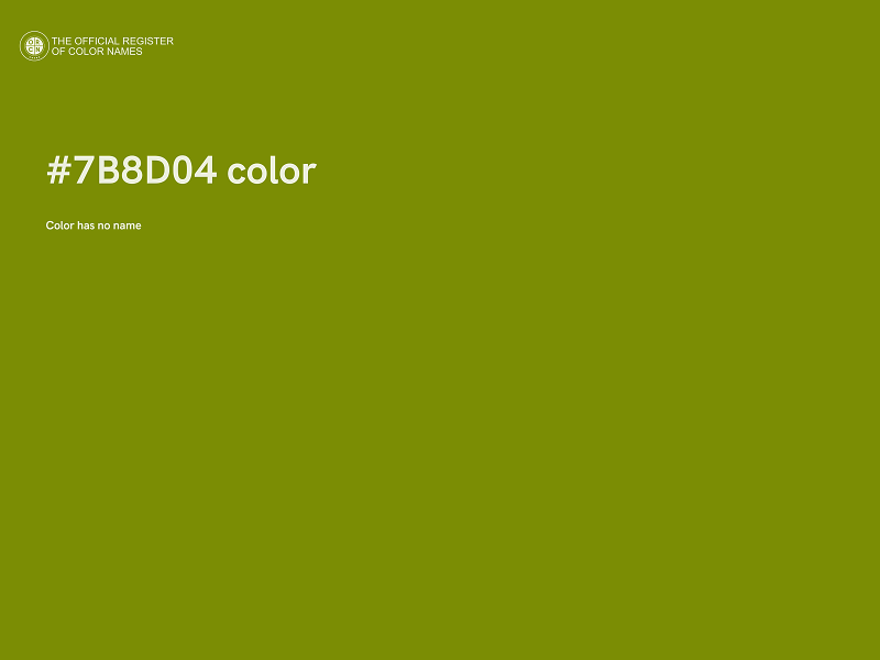 #7B8D04 color image