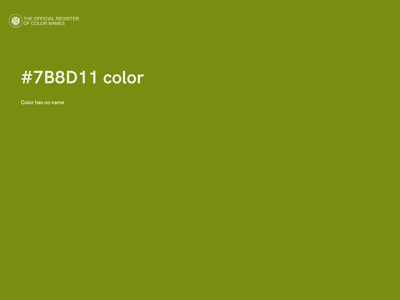 #7B8D11 color image