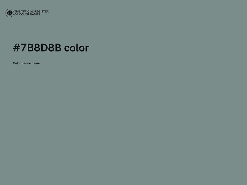 #7B8D8B color image