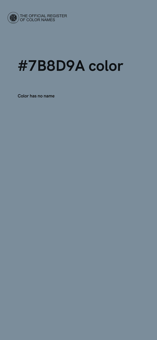 #7B8D9A color image