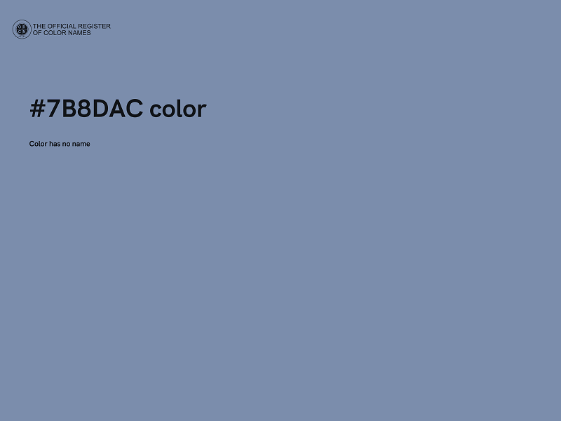 #7B8DAC color image