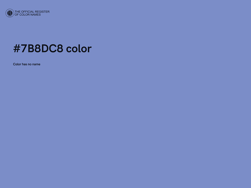 #7B8DC8 color image