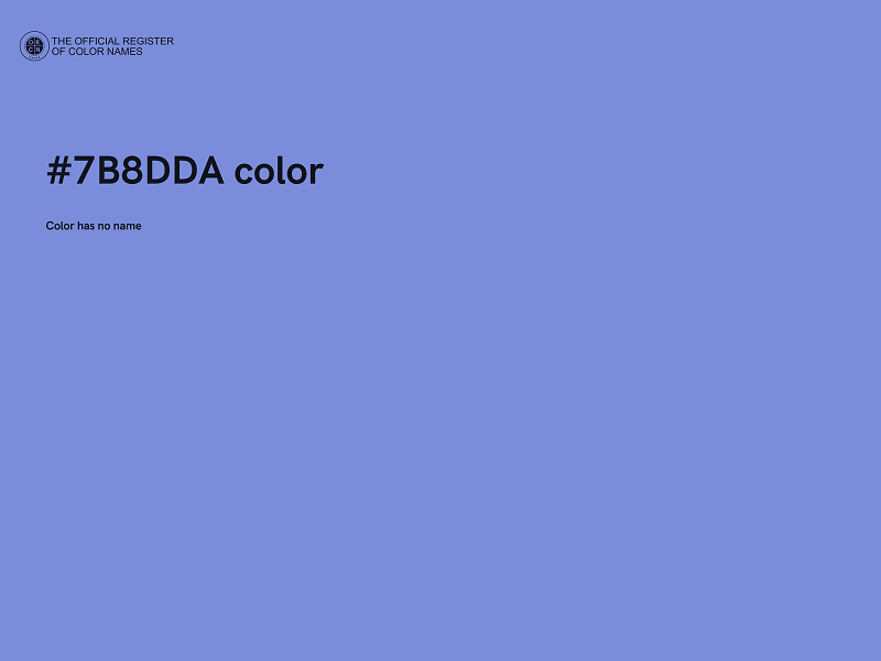 #7B8DDA color image