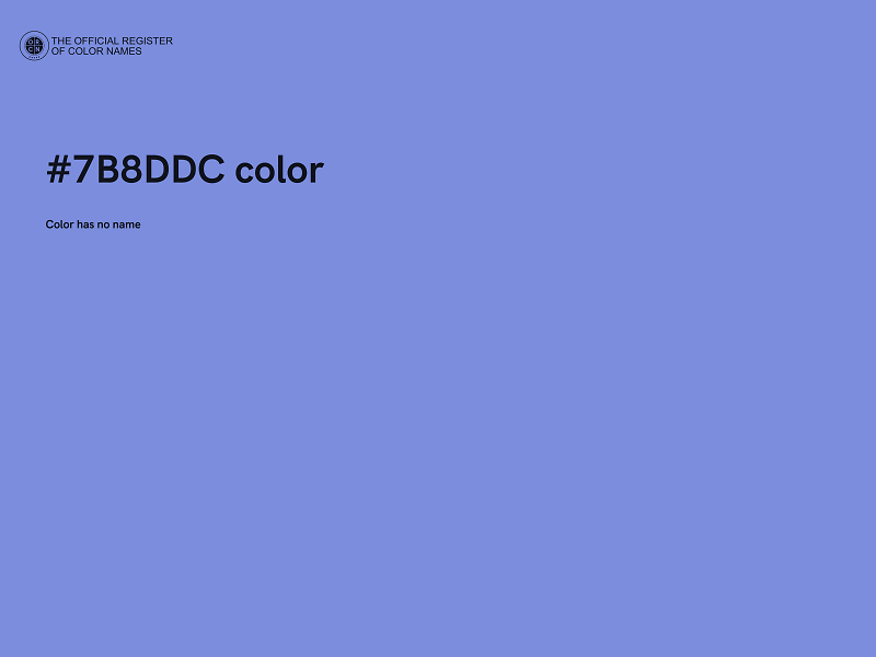 #7B8DDC color image