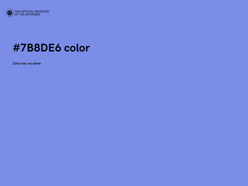 #7B8DE6 color image