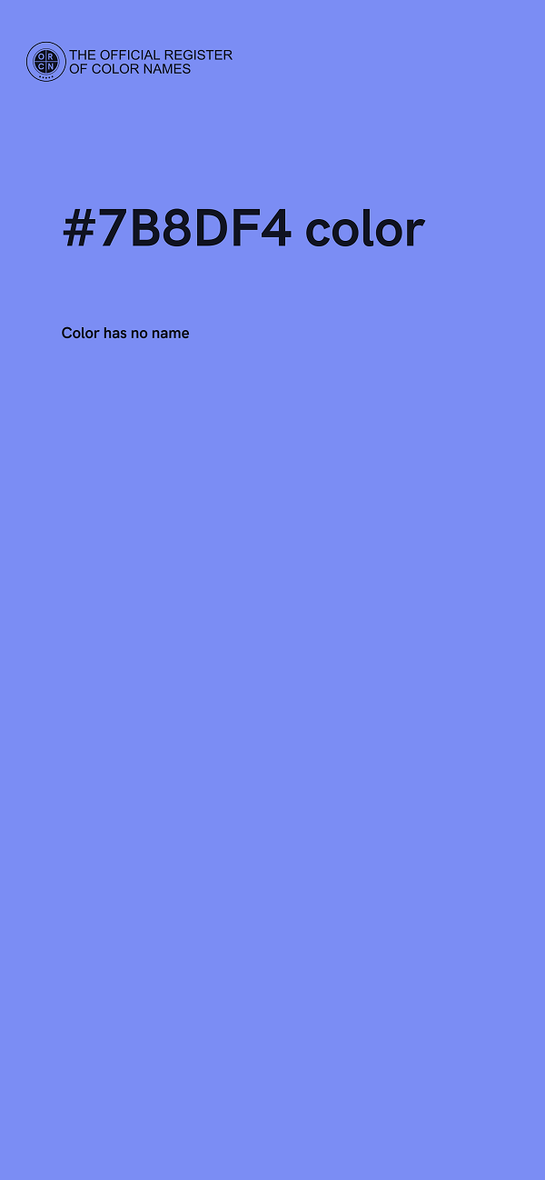 #7B8DF4 color image