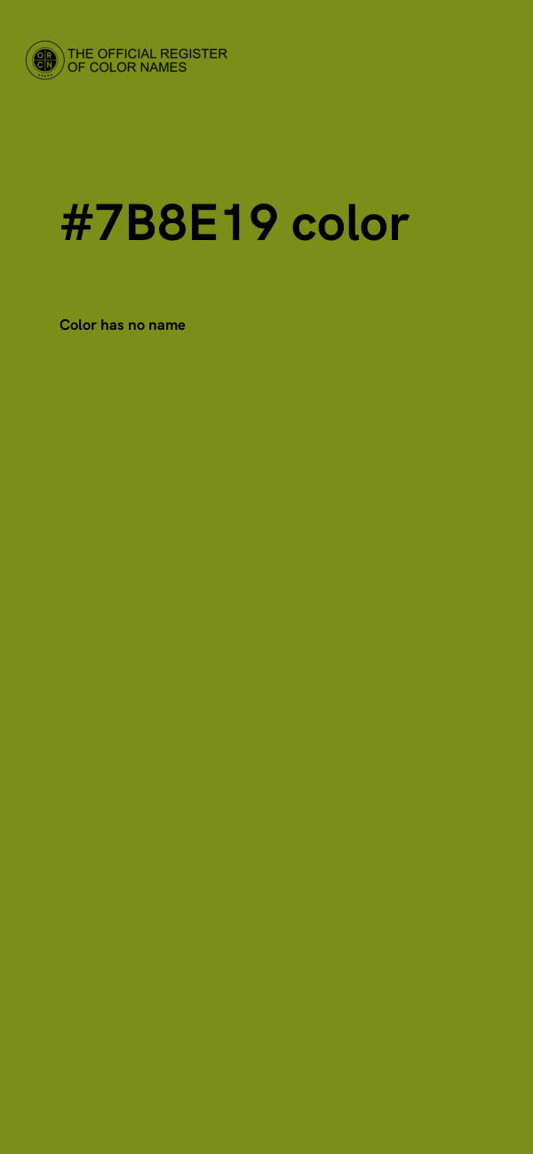#7B8E19 color image