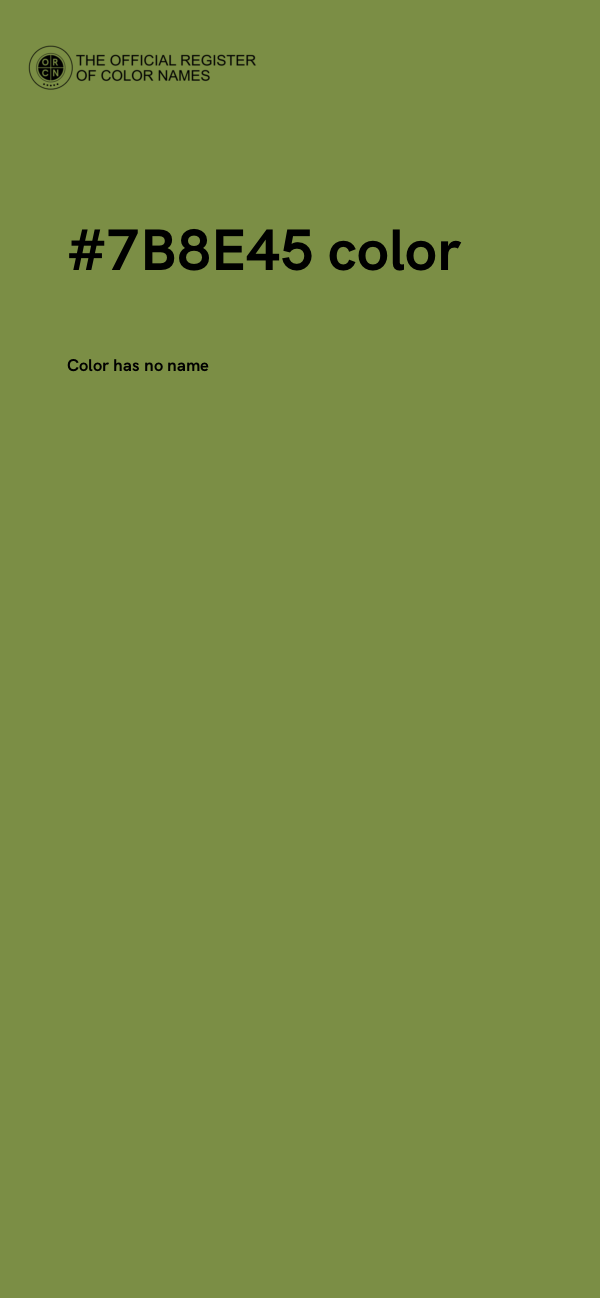 #7B8E45 color image