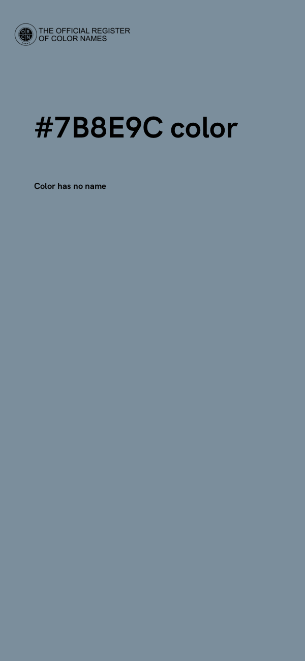 #7B8E9C color image