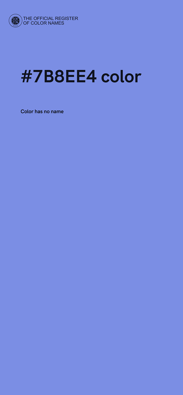 #7B8EE4 color image