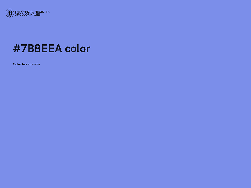 #7B8EEA color image