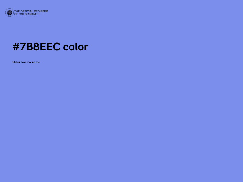 #7B8EEC color image