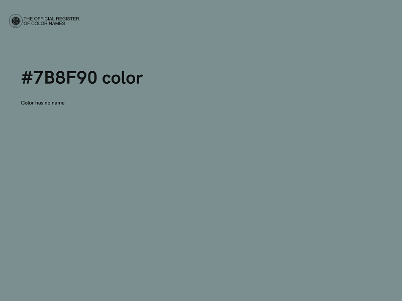 #7B8F90 color image